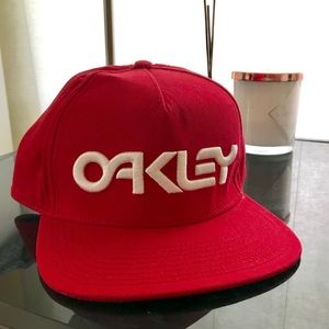 Hot Red Oakley Snapback